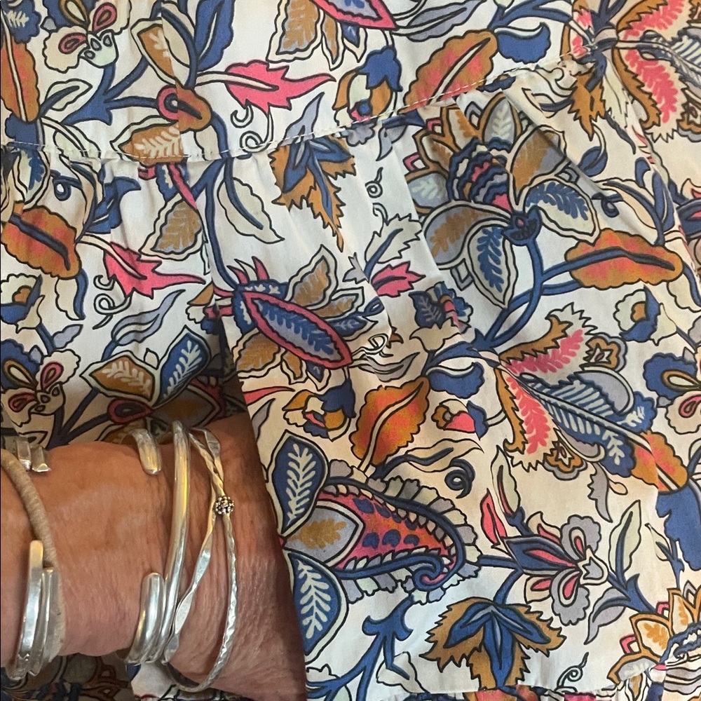 BODEN tiered SKIRT US 6 floral Multicolor EC - Picture 4 of 8